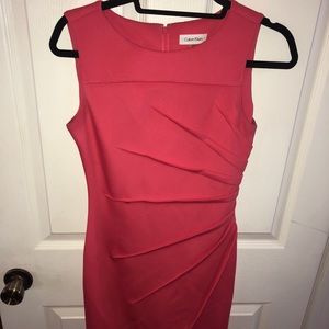 Business Professional Calvin Klein Dress- Coral